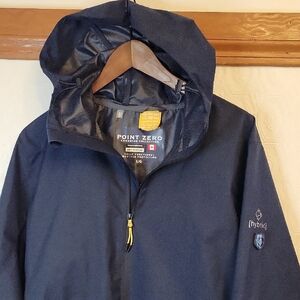 Point Zero Navy Raincoat with Yellow Details